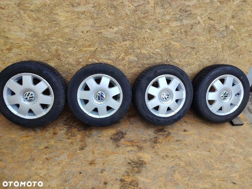 VW BBS 6JX14 5X100 ET43 fi 57,1mm FELGI ALU KOMPLET X4 HANKOOK 185/60R14 - 11