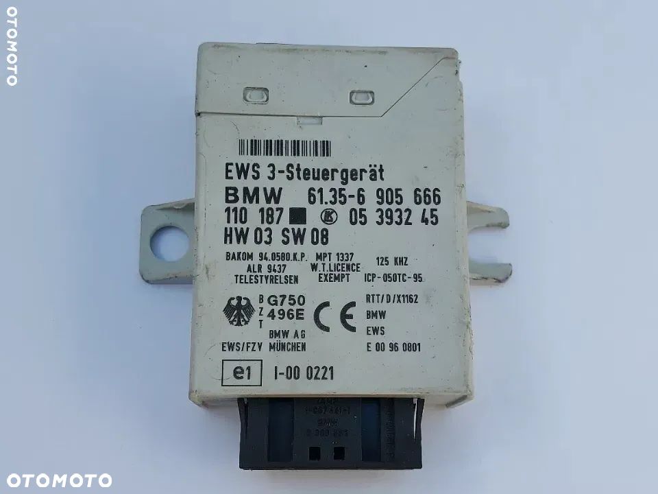 MODUL STEROWNIK SENSOR EWS BMW E46 SLASK WYSYLKA VAT - 1