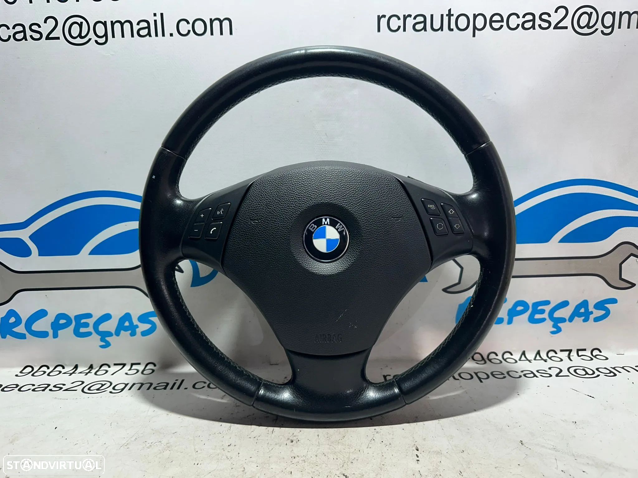Volante Completo Pele Original Multifunções Comandos BMW Serie 1 3 X1 E83 6764547 - 1