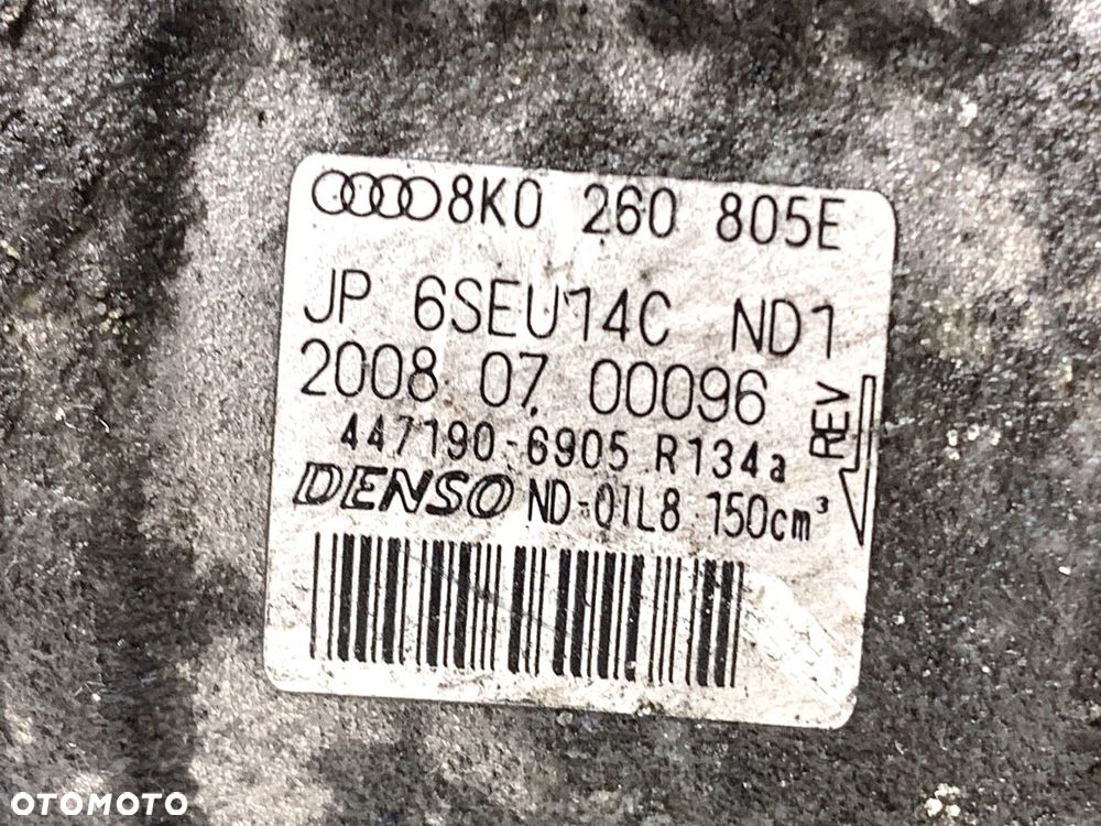 SPRĘŻARKA KLIMATYZACJI  AUDI A4 B8 (8K2) 2007 - 2015 2.0 TDI 105 kW [143 KM] olej napędowy 2007 - - 6