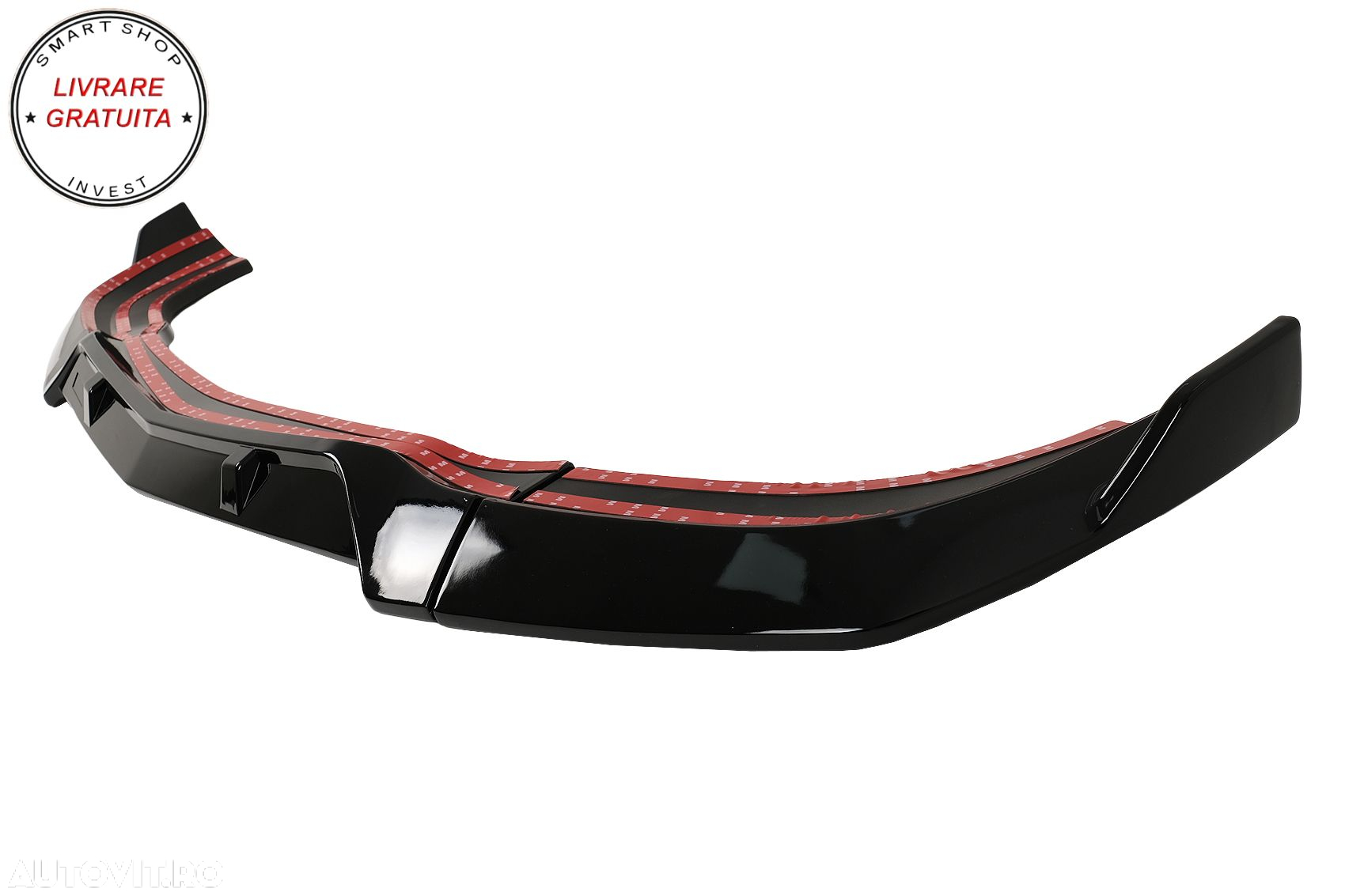 Prelungire Bara Fata Mercedes C-Class W204 S204 C204 Facelift (2011-2015) Negru Lu- livrare gratuita - 4
