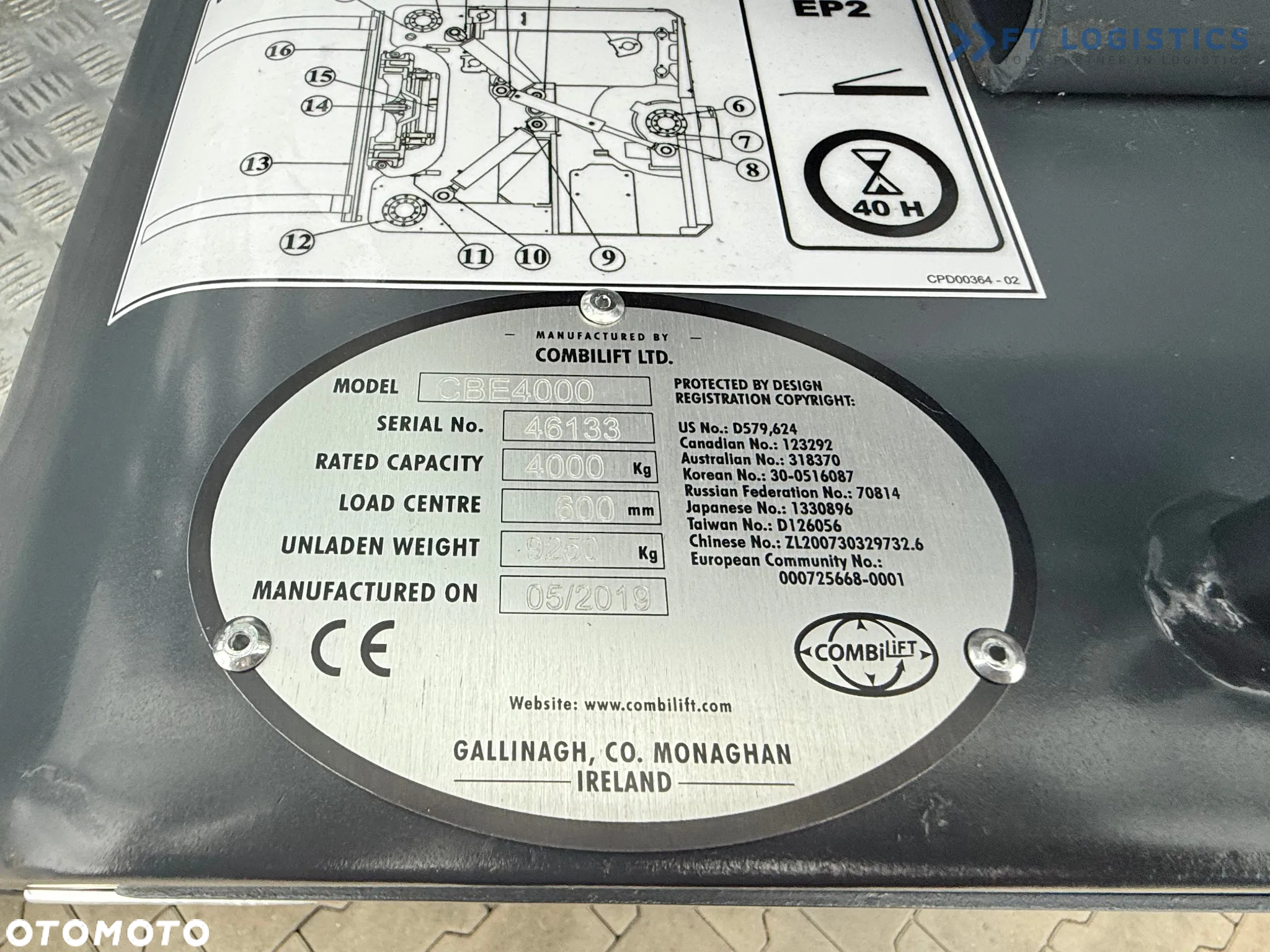 Combilift CBE4000 / TRIPLEX 5200MM / ELEKTRYCZNY / WOLNY SKOK / POZYCJONER / PRZESUW WIDEŁ / JAK NOWY - 39