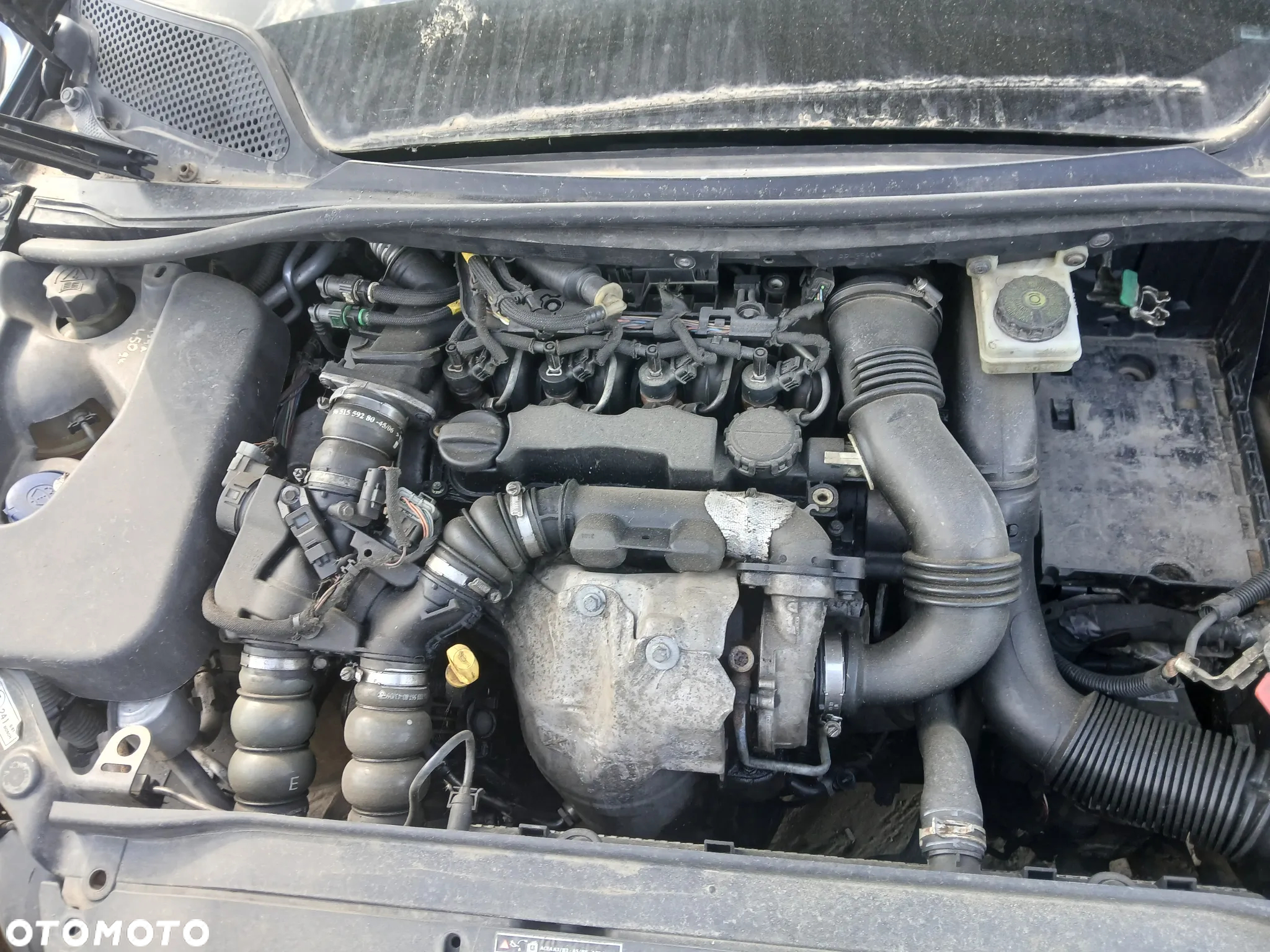 citroen C4 silnik 1.6 HDI skrzynia napęd sanki belka wahacz wahacze zacisk zaciski zwrotnica piasta - 3