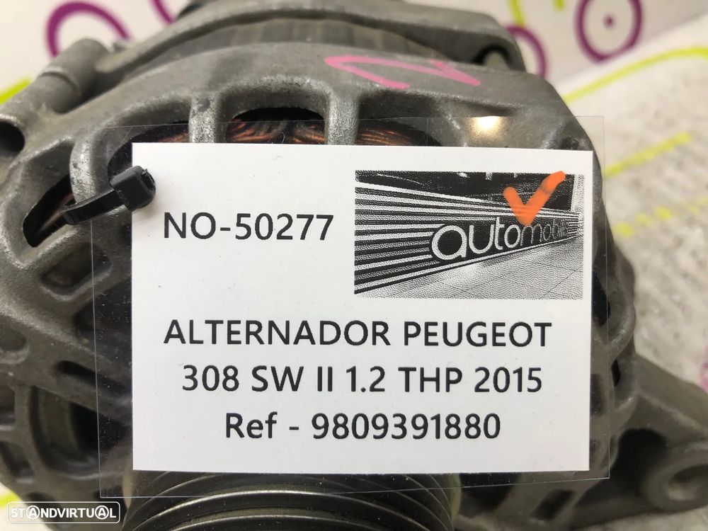 Alternador PEUGEOT 308 II 1.2 THP  Ref - 9809391880 NO-50277 - 5