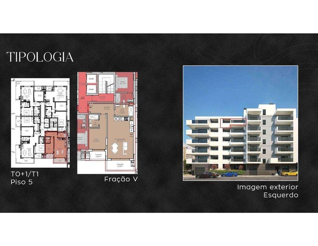Apartamento T1 em Armação de Pêra de 80,00 m2