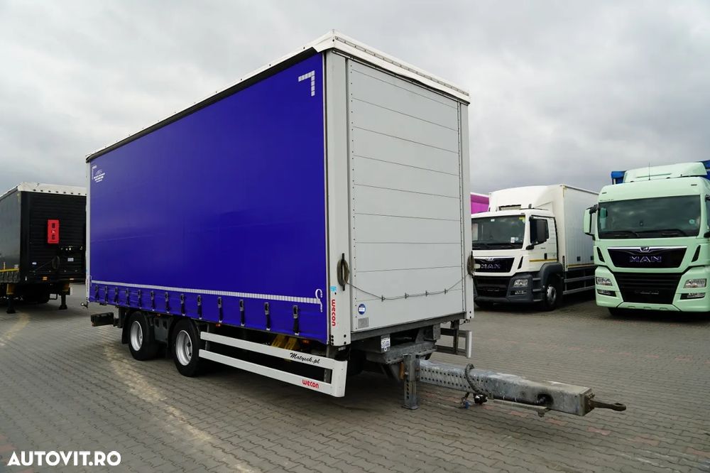 Wecon REMORCA - 7,7 M / AXĂ CULISANTĂ / ACOPERIȘ CULISANT / ȘINGURI CĂRUCIOR / SAF - 2