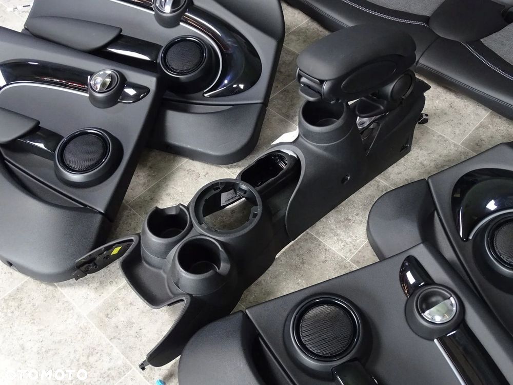 MINI F55 FOTELE KANAPA BOCZKI TUNEL ŚRODEK WNĘTRZE NOWE CARBON BLACK - 9