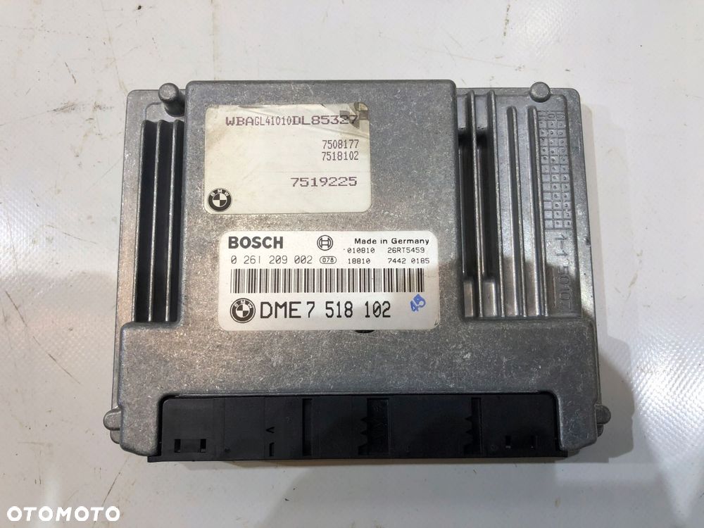 bmw 7 e65 sterownik moduł silnika ecu 3.6i v8 - 1