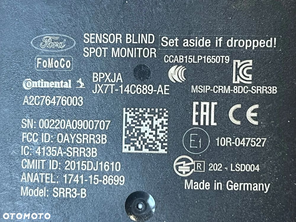 MODUŁ STEROWNIK RADAR ASYSTENT BLISS KOMBI LEWY PRAWY TYŁ FORD FOCUS MK4 JX7T-14C689-AE - 7