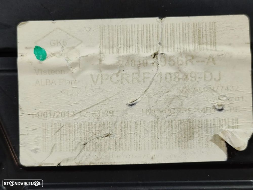 Quadrante Painel de Instrumentos Renault Clio IV 4 - 8