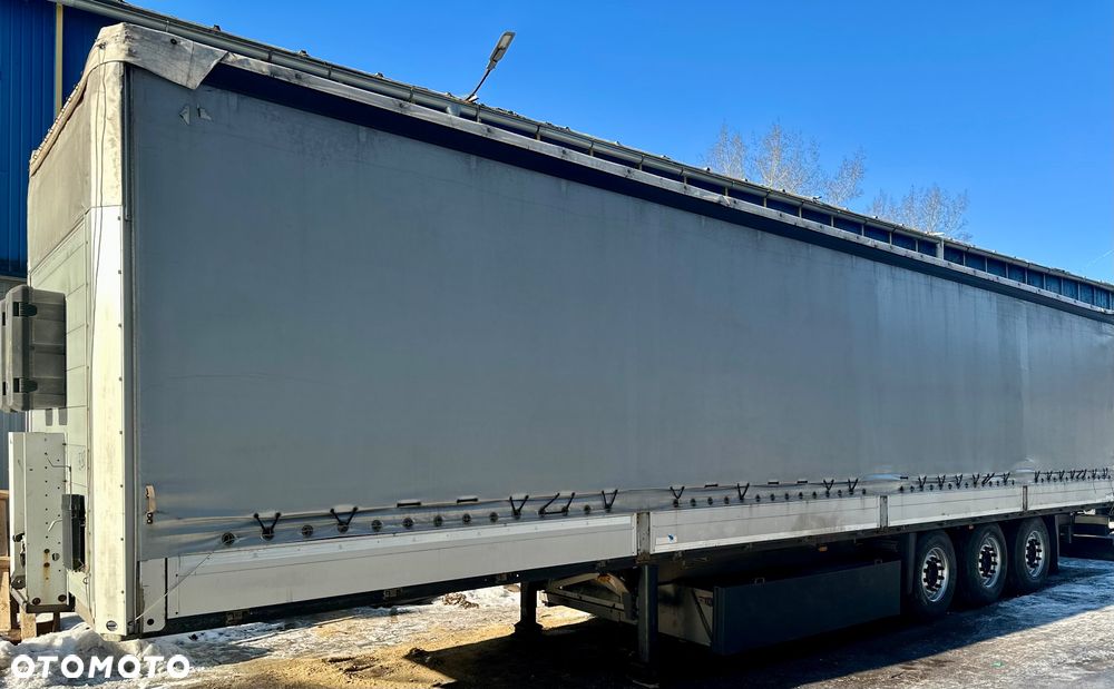 Schmitz Cargobull BURTOFIRANKA EDSCHA SAF OŚ PODNOSZONA DUŻE DRZWI ALUMINIOWE Z TYŁU KOSZ PALETOWY OPONY:90% 2008r WAGA:6889kg BURTY ALUMINIOWE - 3