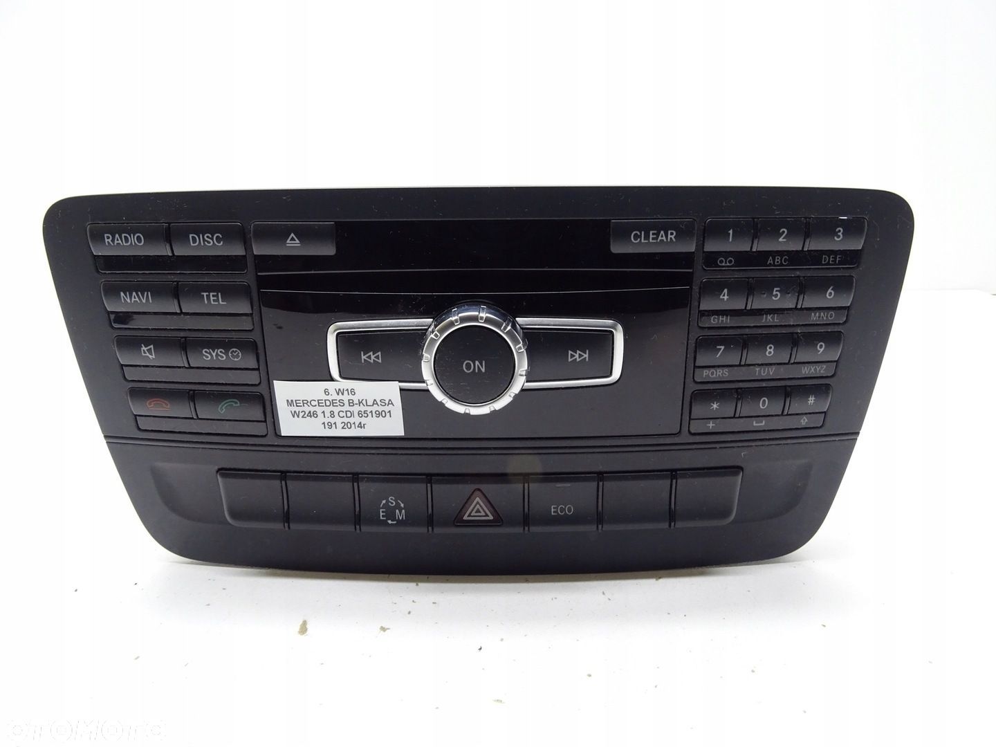 RADIO NAVIGACJA NAVI PANEL A2469009412 MERCEDES W246 B KLASA - 1