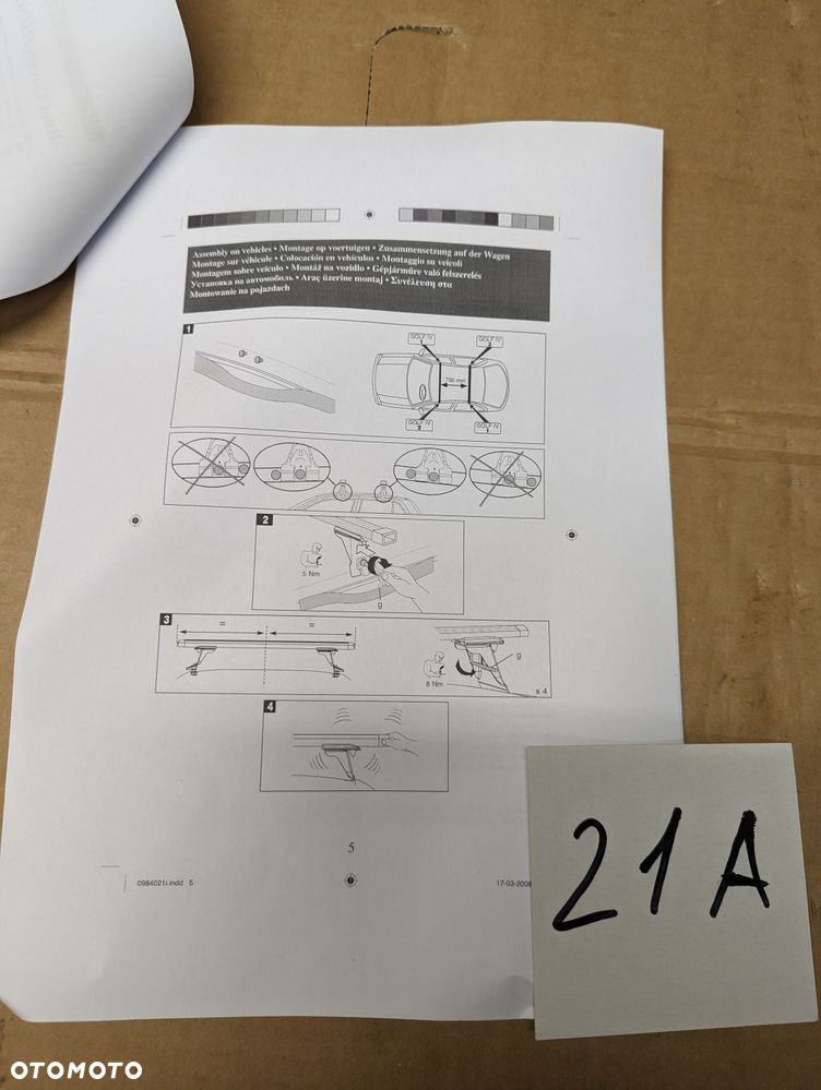 Bagażnikdachowy 21A Volkswagen Bora Golf 4 - 6
