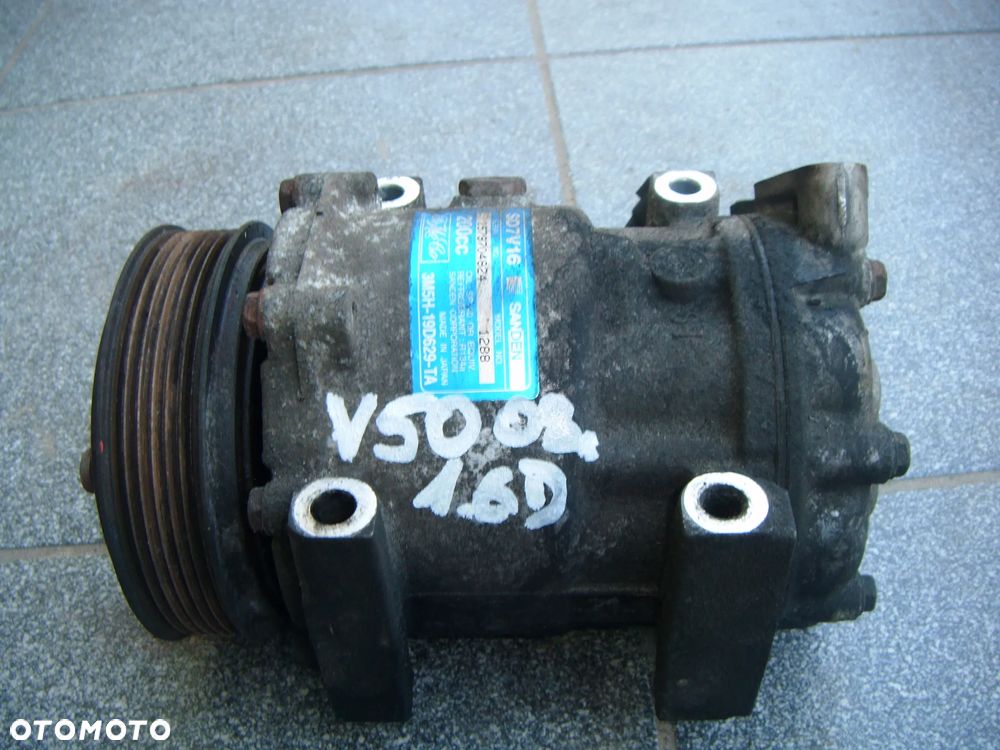 volvo v50 1.6d 08r sprężarka klimatyzacji 3m5h-19d629-ta - 1