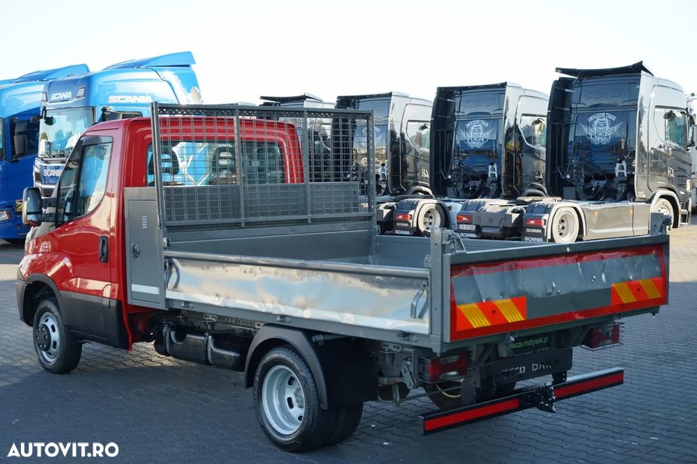 Iveco DAILY 35-130 / BASCULATOR SPATE / DUBLU / MANUAL / PIELE / EURO 6 - 16