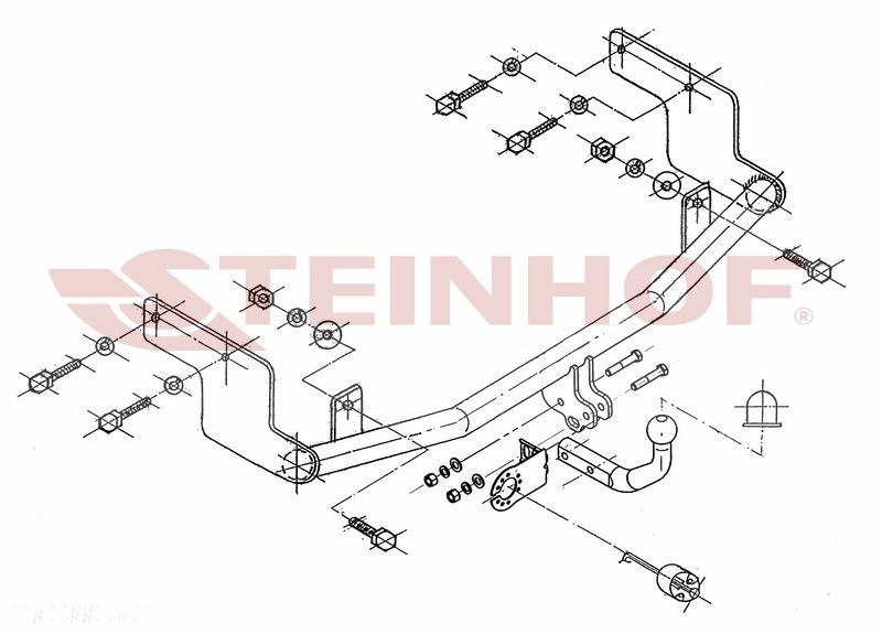 Hak Holowniczy + WIĄZKA 7PIN do Mitsubishi Carisma od 1995 do 2005 - 3