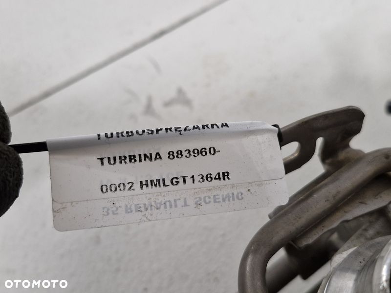 renault scenic 4 iv 1.3 tce turbosprężarka turbina turbo 883960-0002 hmlgt1364r - 12