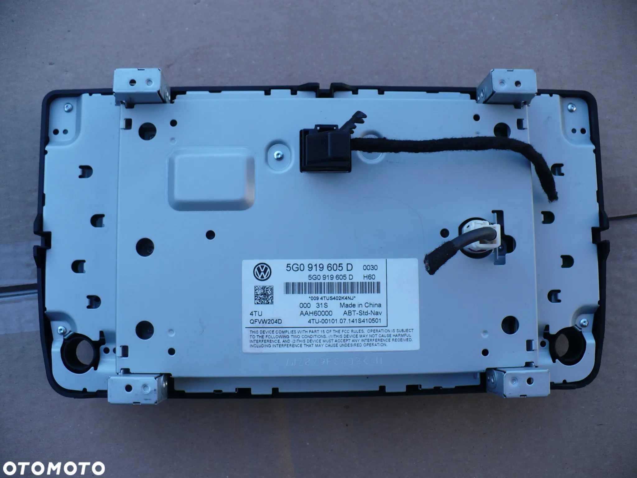 vw golf 7 VII RADIO ABT-Std-NAV 5G0919605D NR.VIN. EU - 2