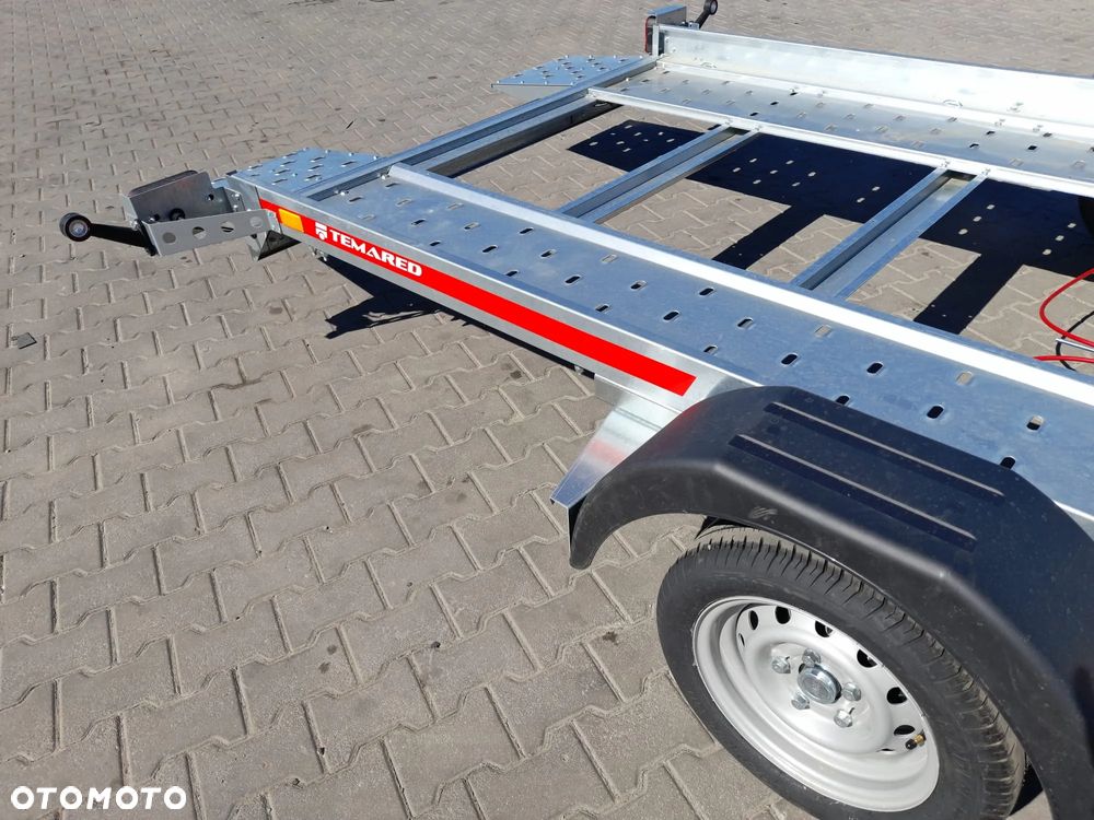 TEMARED DOSTAWA! Przyczepa Laweta Carflat 3518U wym. 352x183cm UCHYLNA! Płaska! Niski kąt najazdu! DMC 1500kg - 11