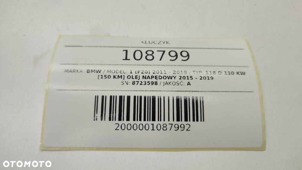 KLUCZYK PILOT BMW 8723598 9312523 434 MHZ F20 F30 F22 F36 F31 F32 BMW - 4