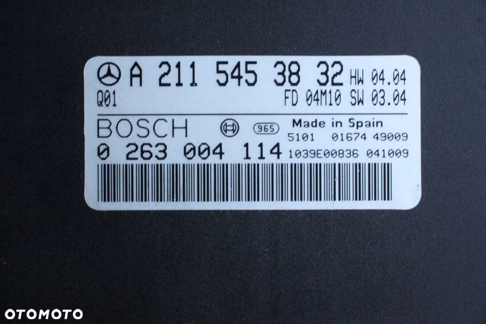 Moduł PDC czujników parkowania Mercedes E-Klasa w211 2115453832 - 2