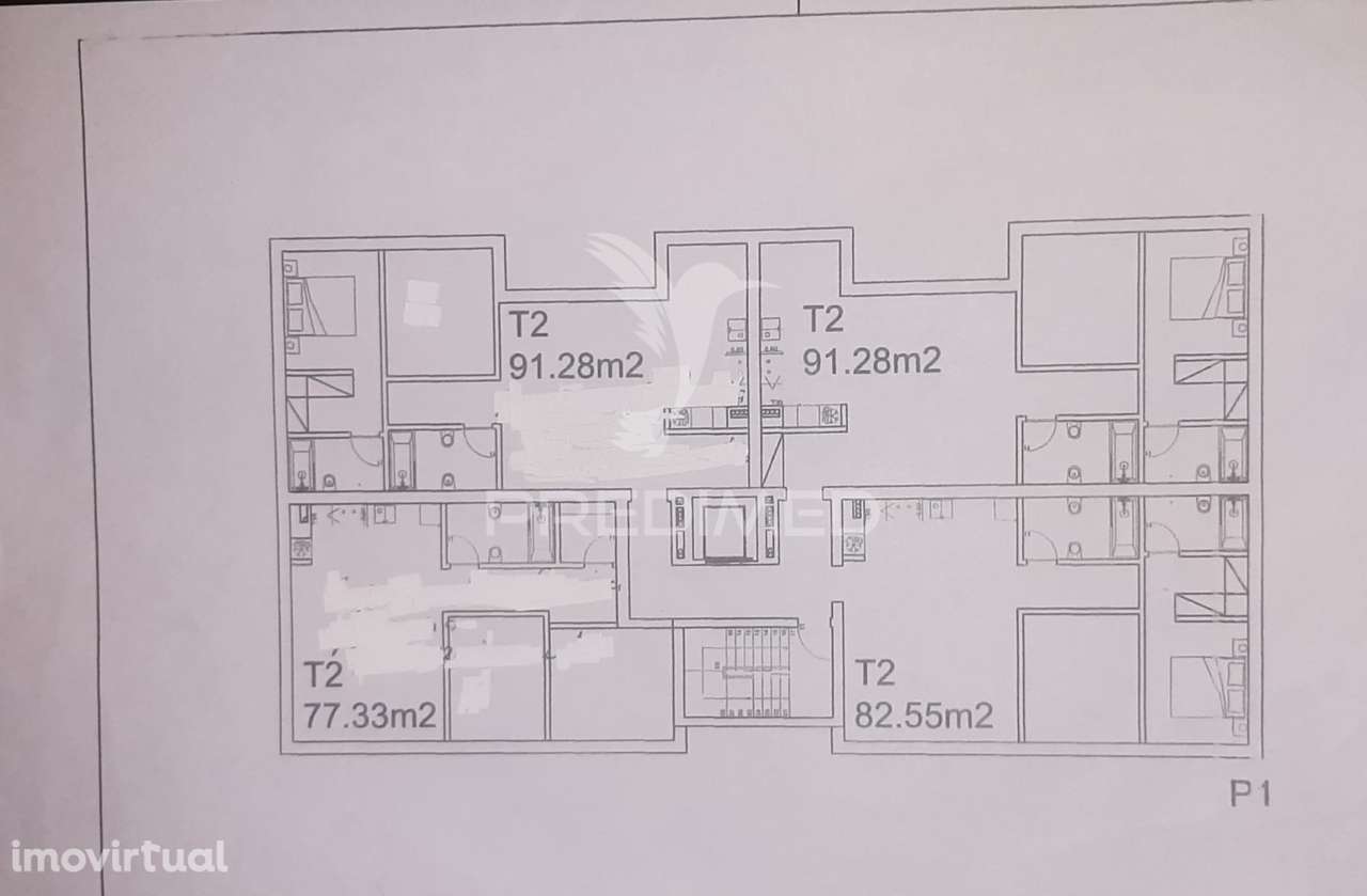 Terreno Urbano para construção de 4 pisos com cave, 4 fogos T2 por... - Grande imagem: 4/13