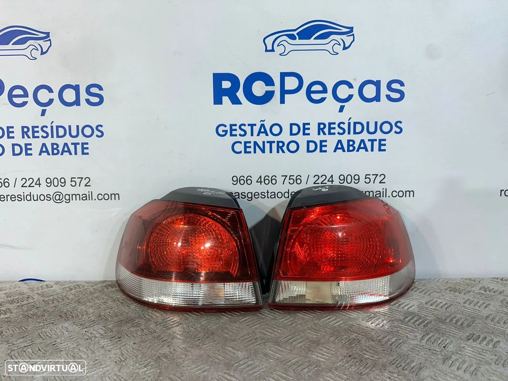 .Conjunto Farolins Tras Traseiro Esquerdo Direito Original Volkswagen VW Golf 6 Mk6 5k0945096E 5k0945095E 2008 - 2013 - 4
