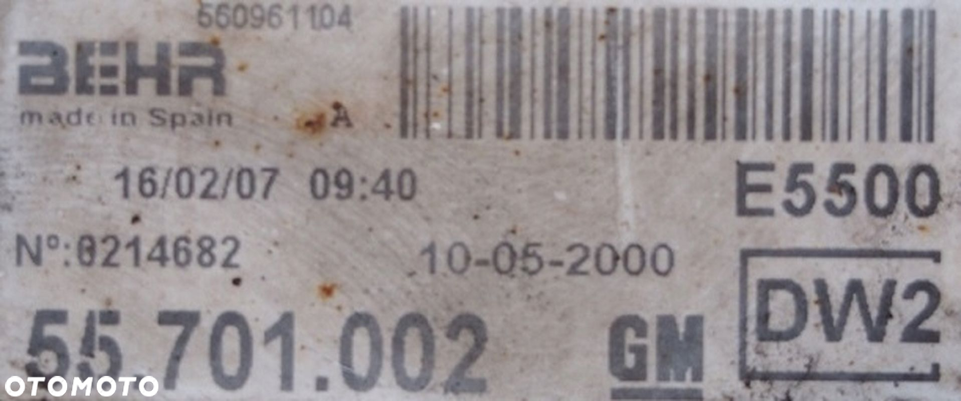 CHŁODNICA WODY KLIMY WENTYLATOR OPEL CORSA D 1.2 1.4 5701410 55701002 - 6