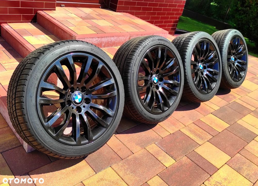 Alufelgi 18 cali BMW 5x120 F30 F31 F36 F34 E90 E91 E60 opony letnie Mperformance - 4