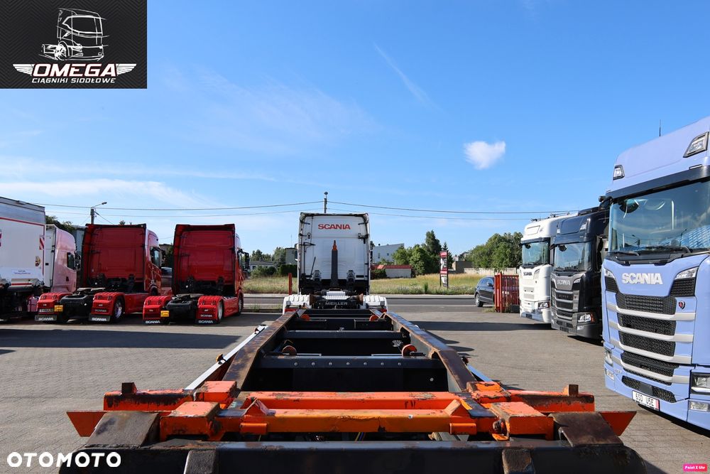 Scania S 500 Hakowiec + przyczepa // Oś skrętna // MEILLER // Klima postojowa / - 27