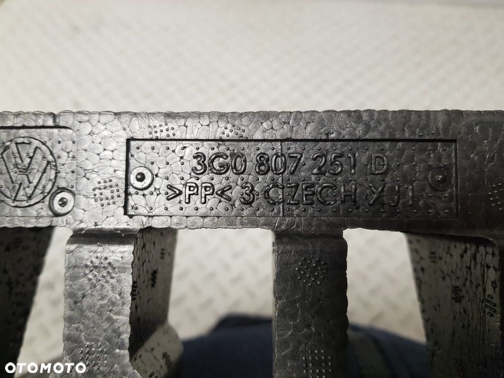 VW PASSAT B8 3G0 19-24r LIFT ABSORBER PIANKA ZDERZAKA PRZEDNIEGO PRZÓD 3G0807251D - 3