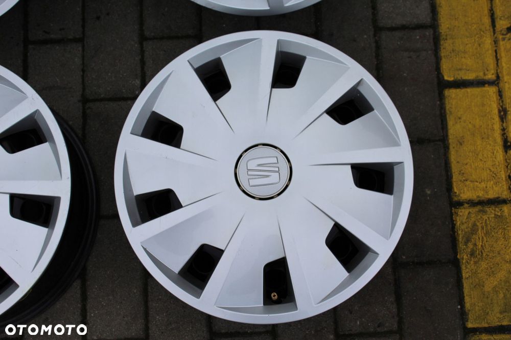 oryg seat 15cali 5x112 et43 6j kołpaki altea leon - 5