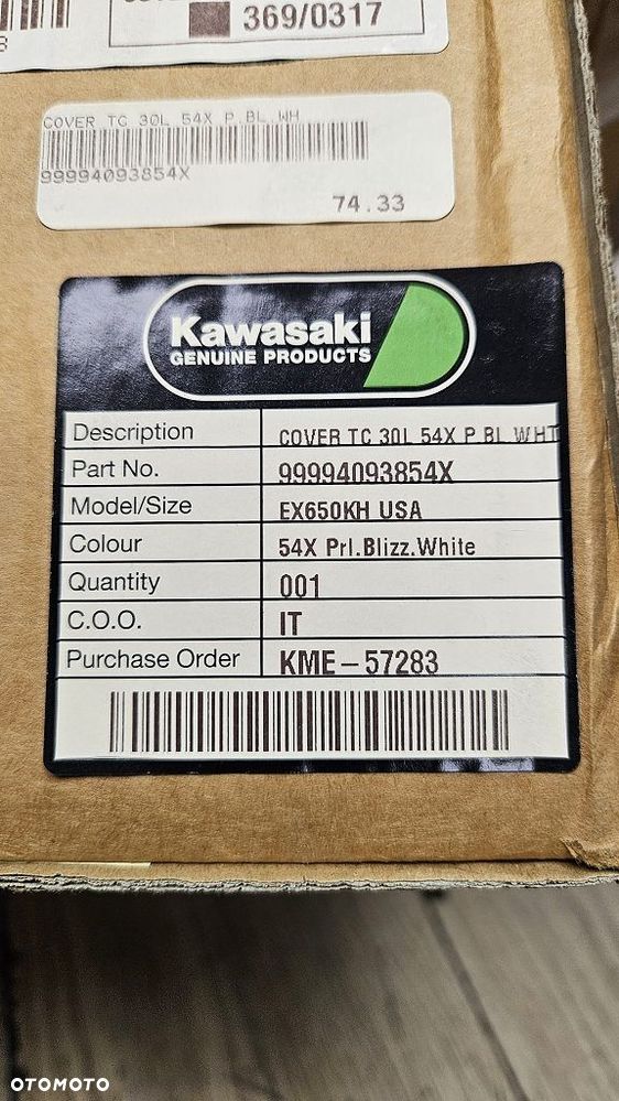 Nakładka na kufer centralny 30L Kawasaki Ninja 650  99994093854X - 13