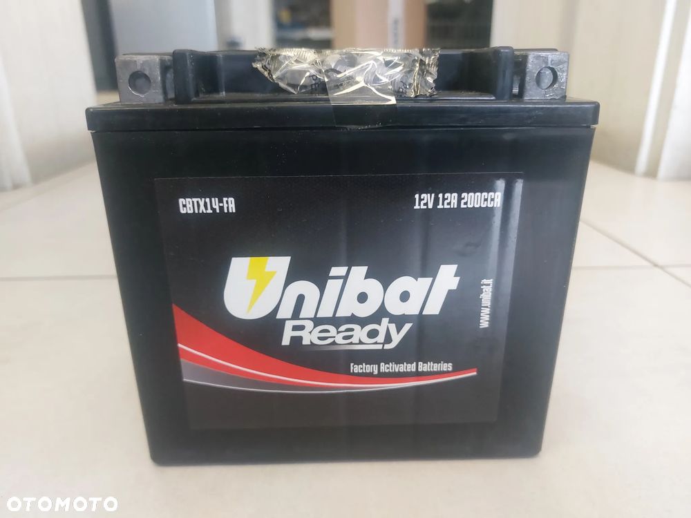 AKUMULATOR UNIBAT READY FA CBTX14-FA 12V 12AH 200A MOTOCYKLE SKUTERY QUADY - 1