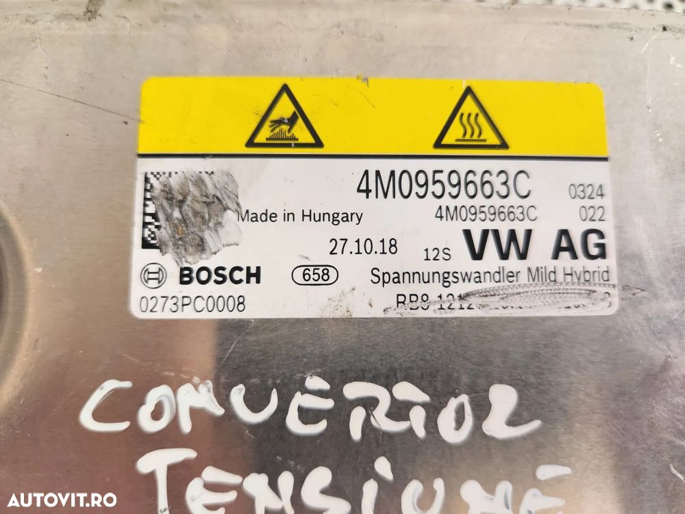 Convertor Tensiune Audi A7 A8 Q7 Q8 Cod 4M0959663C An 2018-2019-2020-2021-2022-2023 Factura Si Garantie - Dezmembrari Arad - 7