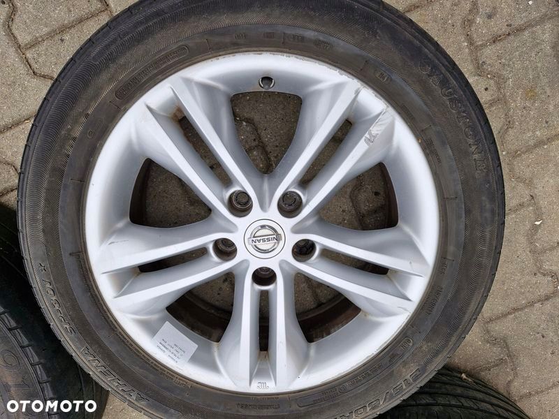 nissan qashqai i j10 felgi aluminiowe alufelgi 17 cali 6,5j et40 5x114.3 - 2