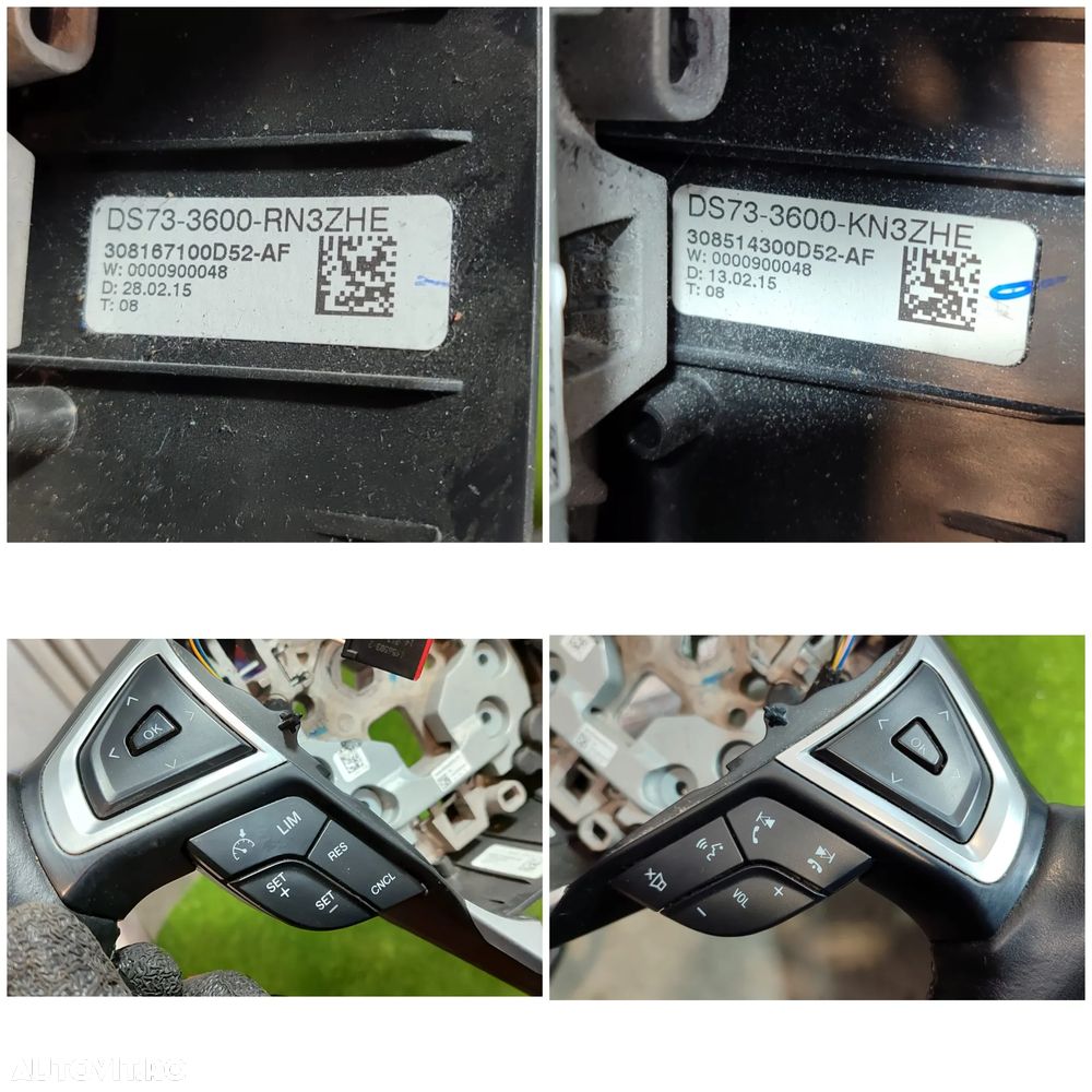 VOLAN PIELE CU COMENZI (2 BUC.) FORD MONDEO MK5 (MKV) 2014–2019  / COD OEM DS733600RN3ZHE / DS733600KN3ZHE (4C2) - 8
