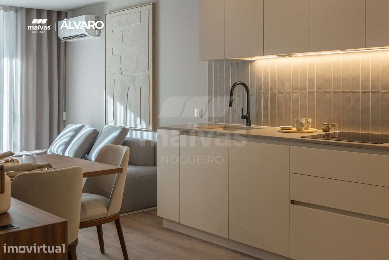 Apartamento T1 | Condomínio Privado com Piscina e Ginásio - Grande imagem: 5/22