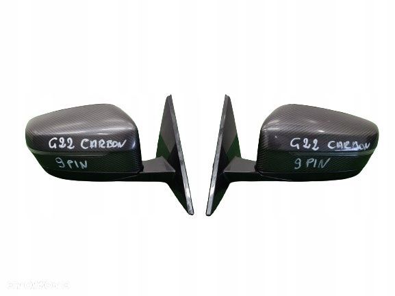 BMW 4 G22 G23 LUSTERKO PRAWE LEWE CARBON 9PIN FOTOCHROM KAMERA SHADOWLINE - 1