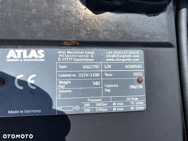 Inny CHWYTAK HYDRAULICZNY Z ROTATOREM ATLAS - 16