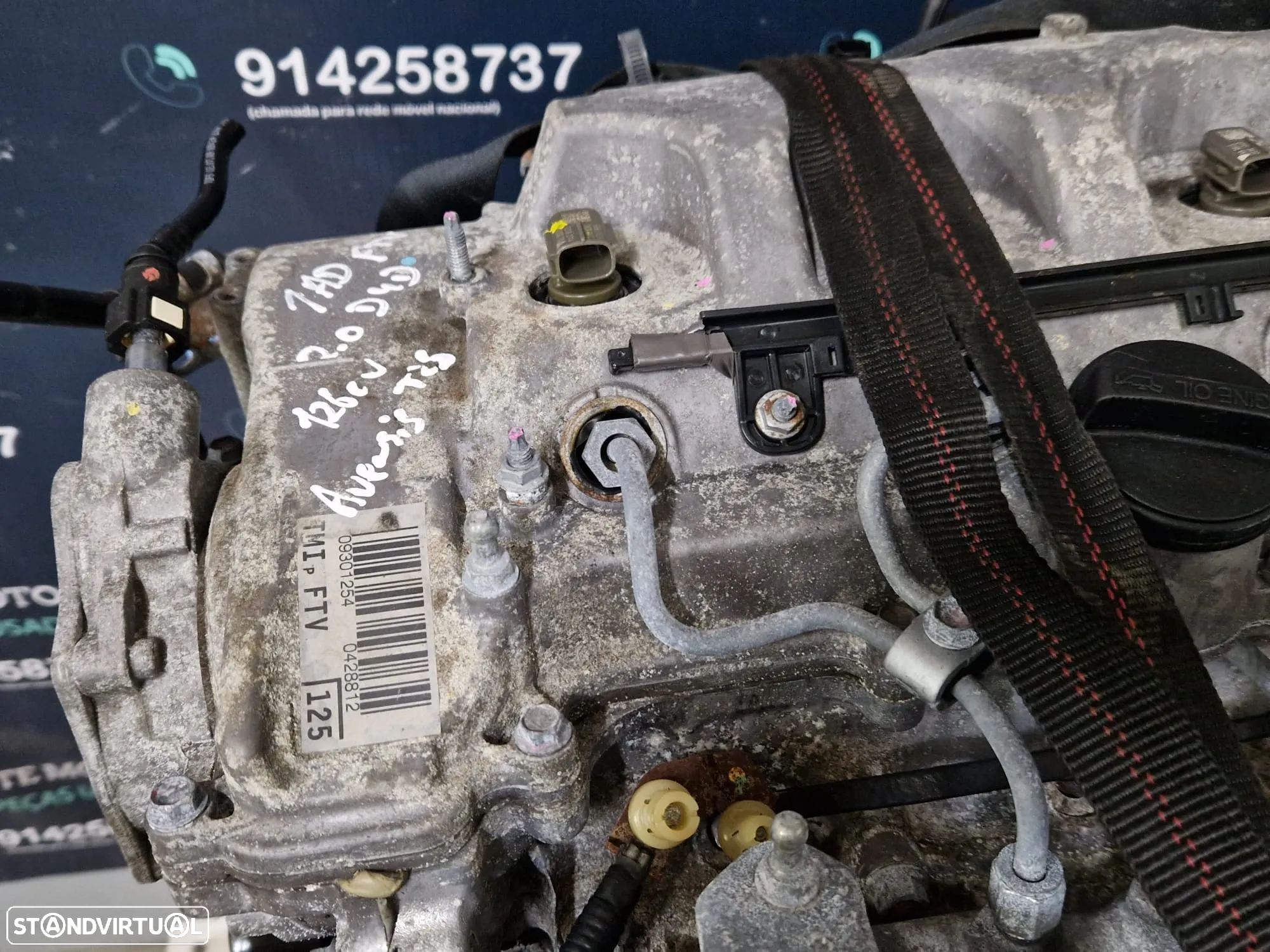 Motor usado 1AD-FTV TOYOTA AVENSIS 2.0 D 126CV T25 1AD DENSO COROLLA RAV4 - 7