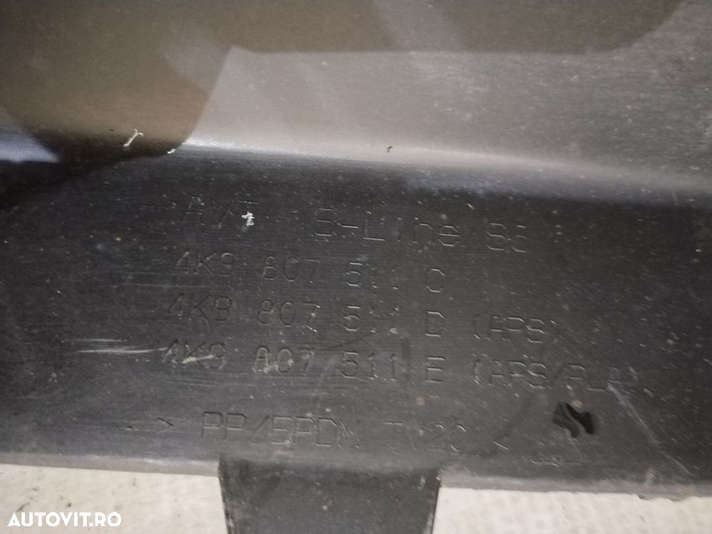 Bara spate Audi A6, C8 S-Line, Kombi, Break, 2018, 2019, 2020, 2021, 2022, 2023, 2024, cod origine OE 4K9807511C . - 10