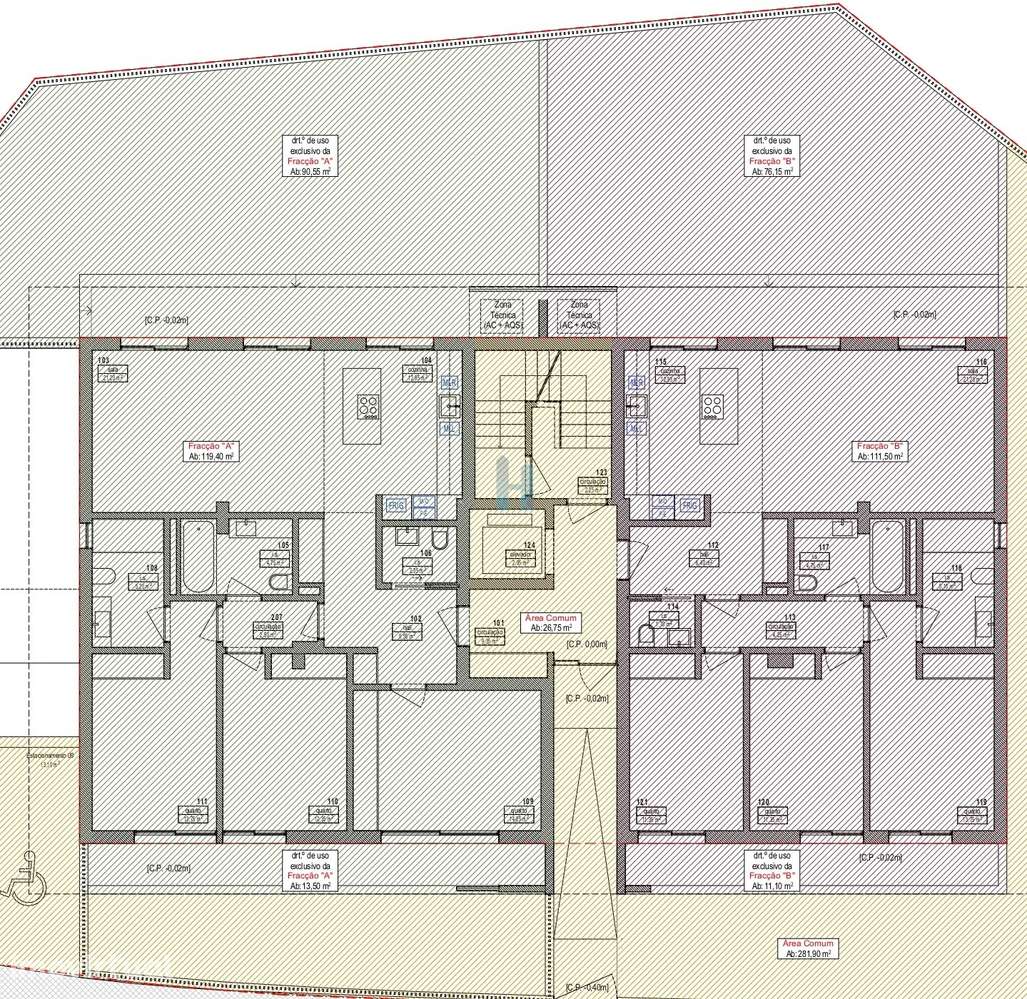T3 - R/C - B, c/ logradouro - Mexilhoeira Resedence - Grande imagem: 5/5