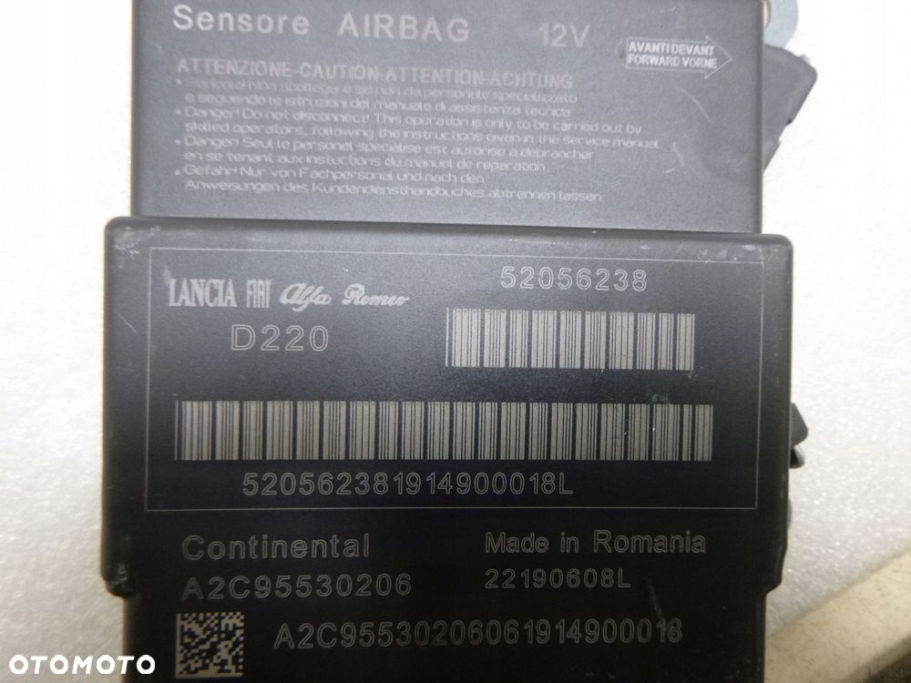 FIAT 500 MODUŁ PODUSZEK SENSOR AIRBAG STEROWNIK - 3