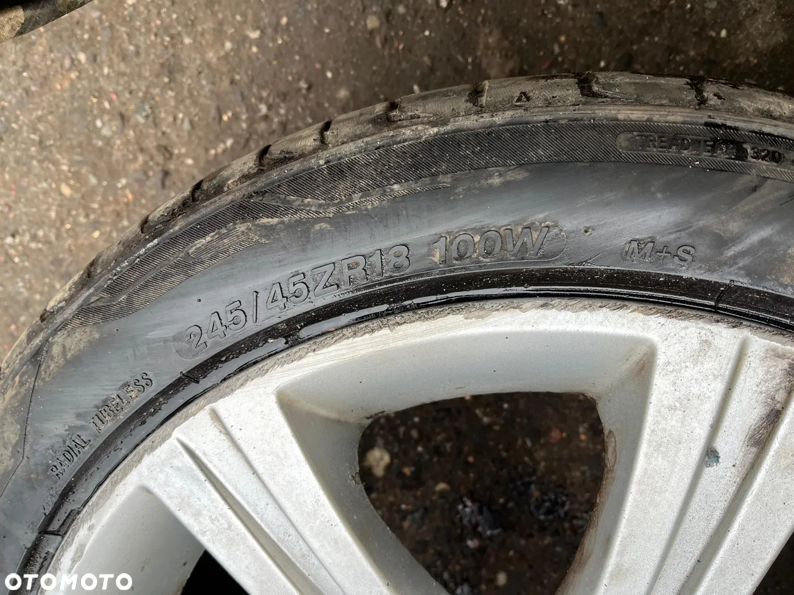 Alufelgi 18 cali z oponami 245/45 R18 M+S Jaguar XF X250 - 8