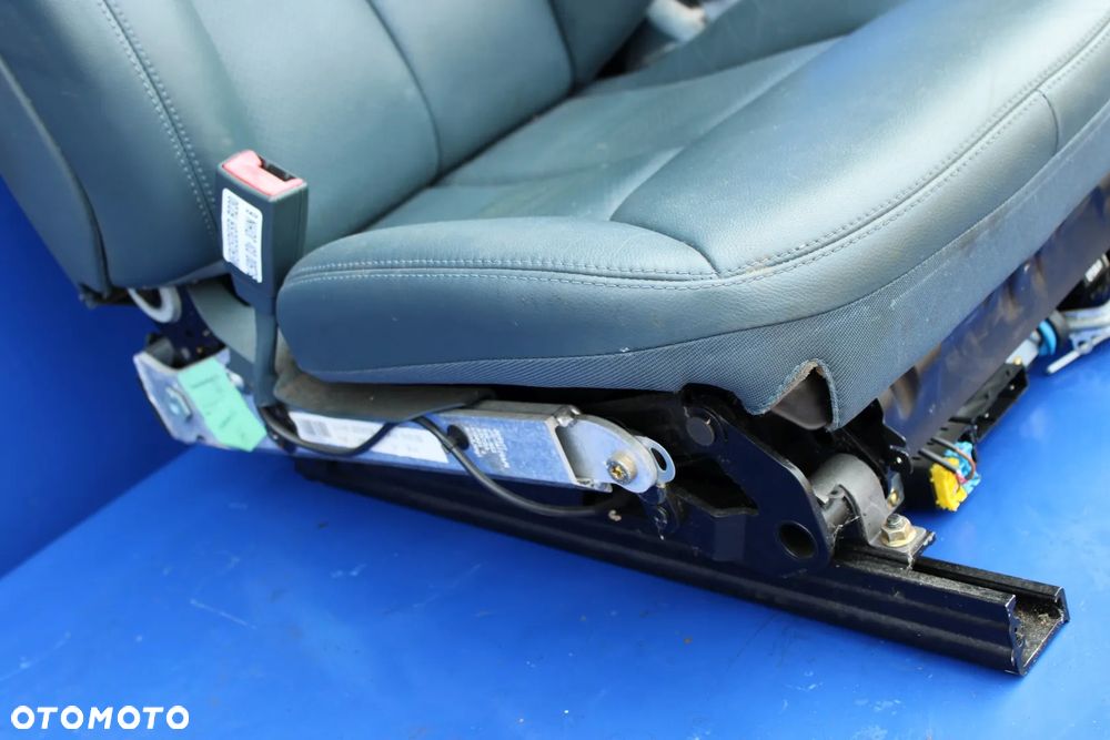 Fotel + pas lewy kierowcy niebieski OE Mercedes SL R230 W230 - 16