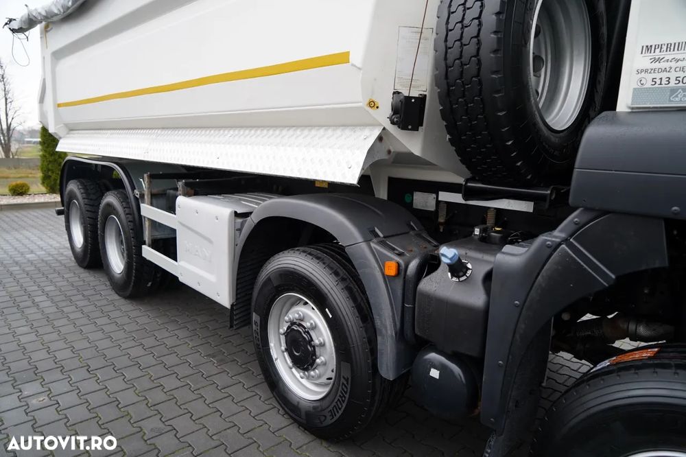 MAN TGS 41.460 / 8X6 / BASCULATOR SPATE / MANUAL / KH-KIPPER / NAVI / ANVELOPE 100% - 18