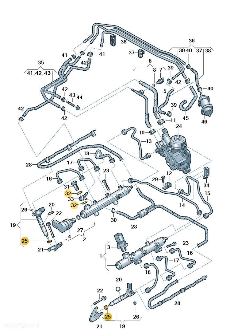 PIERŚCIEŃ USZCZELNIAJĄCY WTRYSKIWACZ OE AUDI VW PORSCHE 059130519B - 2