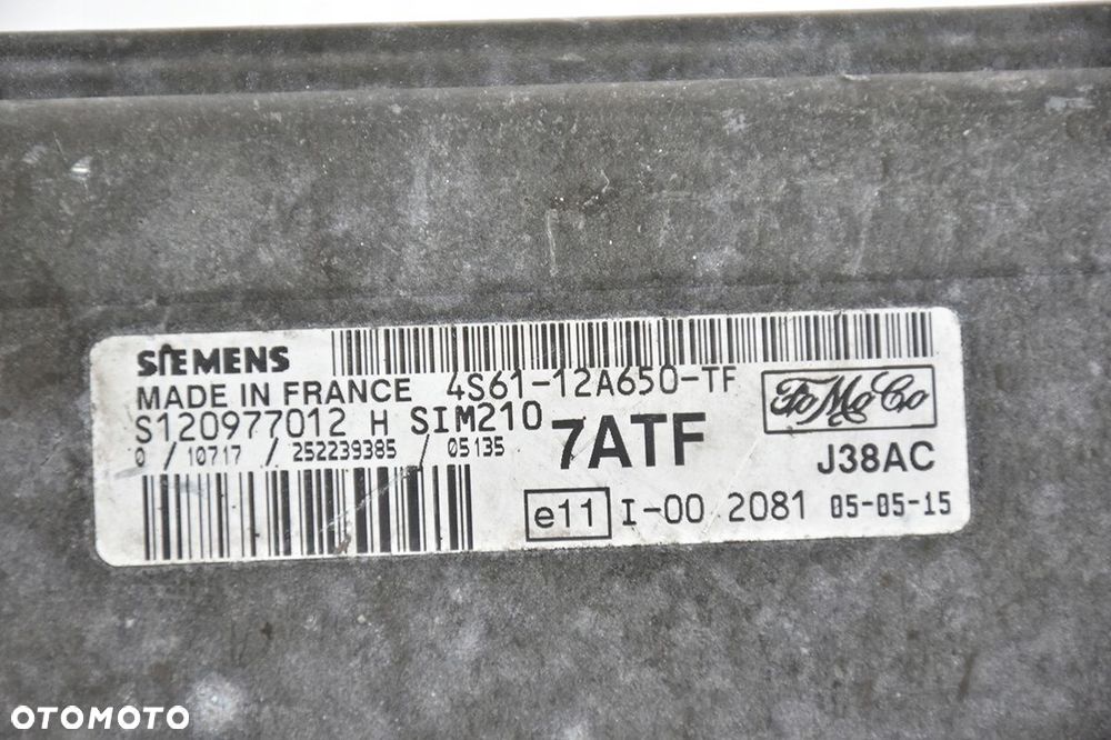 komputer sterownik ford 4s61-12a650-tf - 3