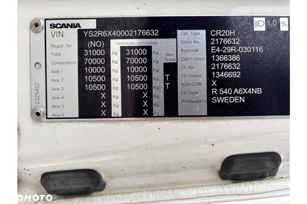 Scania R540 6x4 +GCW 70 TON + RETARDER - 21